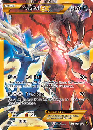 Yveltal-EX XY150a Pokemon card