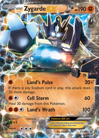 Zygarde EX XY151 Pokemon card