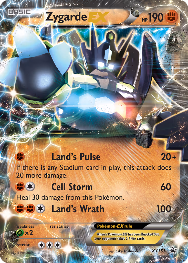 Zygarde EX XY151 Pokemon card
