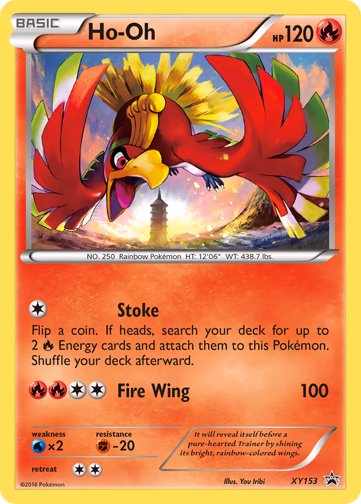 Ho Oh XY153 Pokemon card