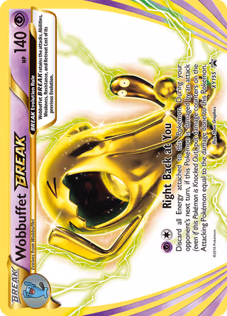 Wobbuffet BREAK XY155 Pokemon card