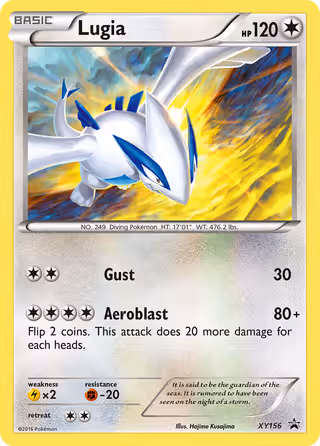 Lugia XY156 Pokemon card