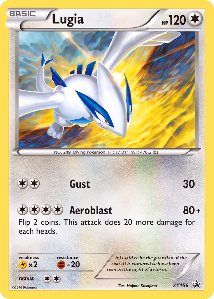 Lugia XY156 Pokemon card