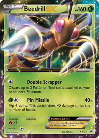 Beedrill EX XY157 Pokemon card