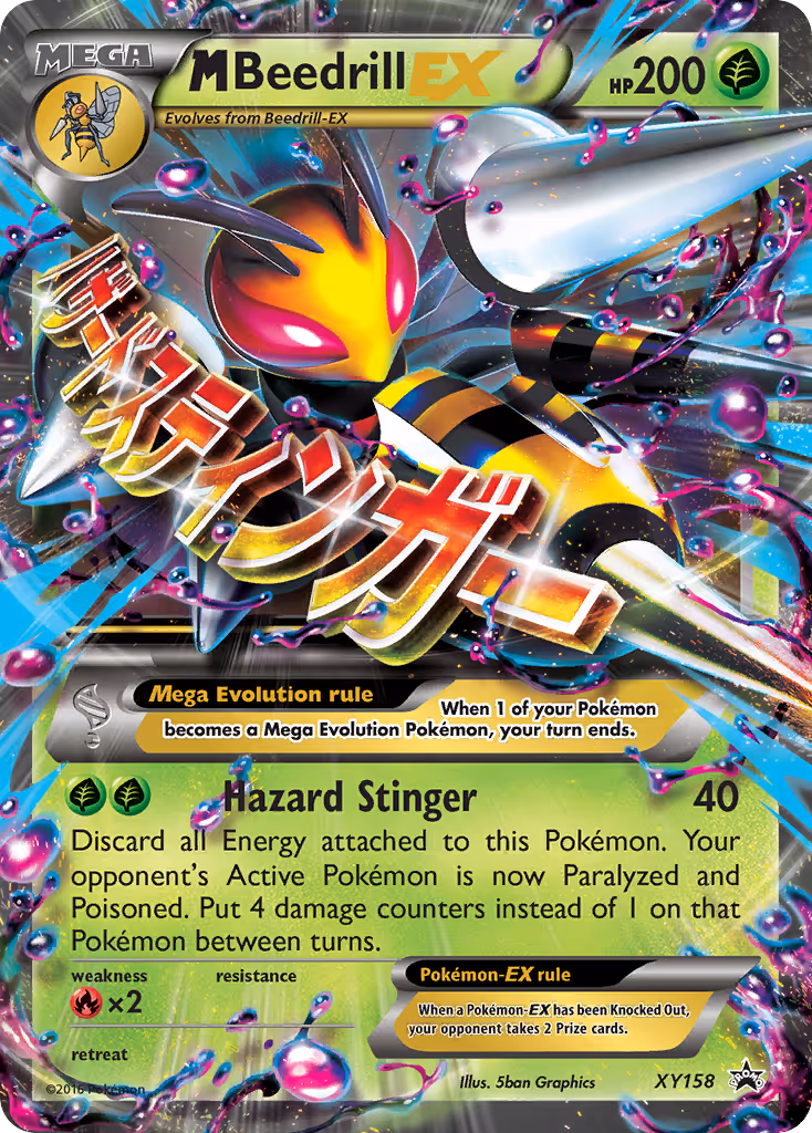 M Beedrill-EX XY158 Pokemon card