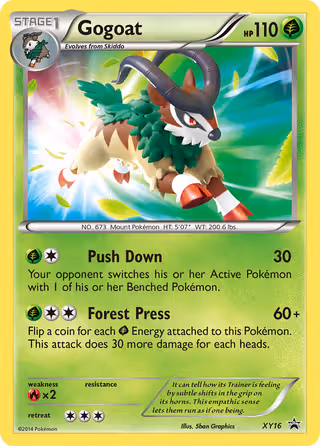 Gogoat XY16 Pokemon card