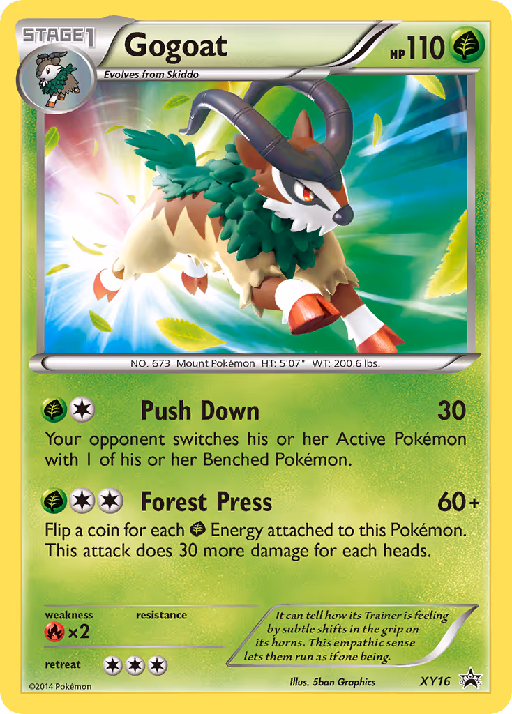 Gogoat XY16 Pokemon card