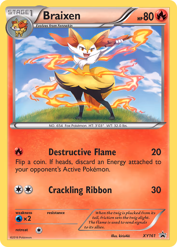 Braixen XY161 Pokemon card