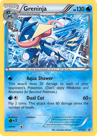 Greninja XY162 Pokemon card