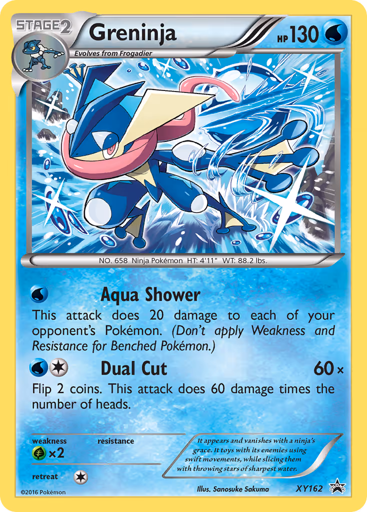 Greninja XY162 Pokemon card