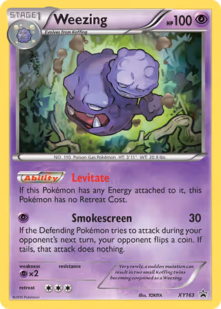 Weezing XY163 Pokemon card