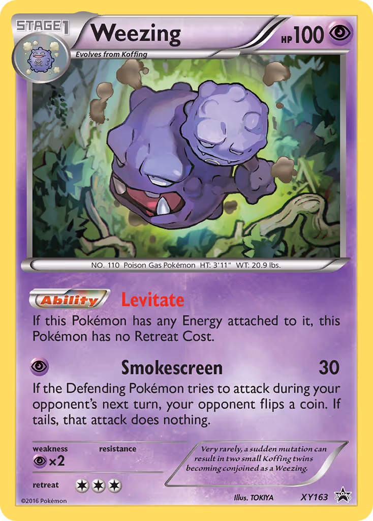 Weezing XY163 Pokemon card