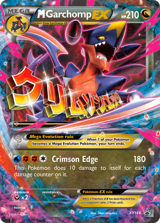 M Garchomp-EX XY168 Pokemon card