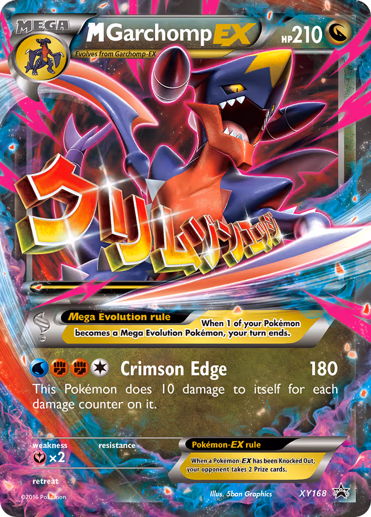 M Garchomp-EX XY168 Pokemon card