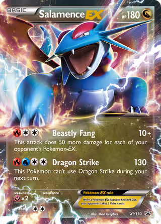 Salamence EX XY170 Pokemon card