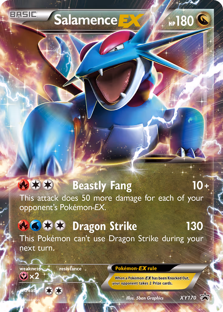 Salamence EX XY170 Pokemon card