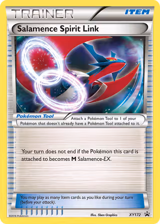 Salamence Spirit Link XY172 Pokemon card