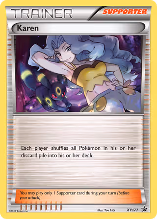 Karen XY177 Pokemon card