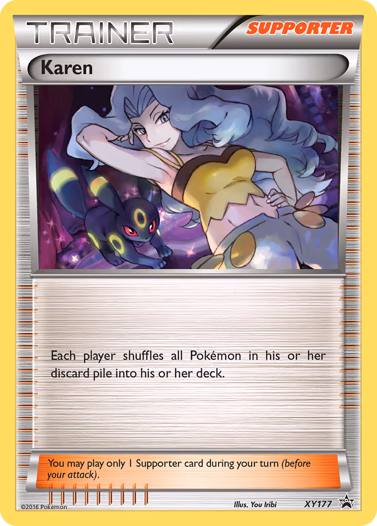 Karen XY177 Pokemon card