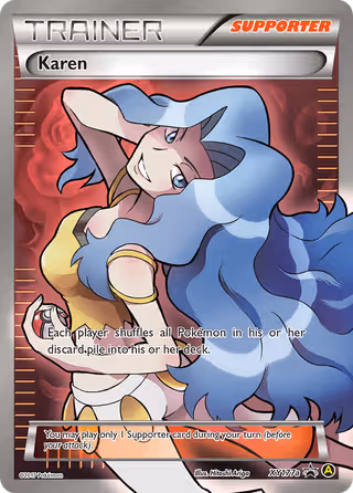Karen XY177a Pokemon card