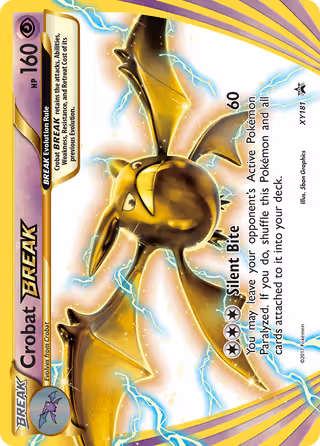 Crobat BREAK XY181 Pokemon card