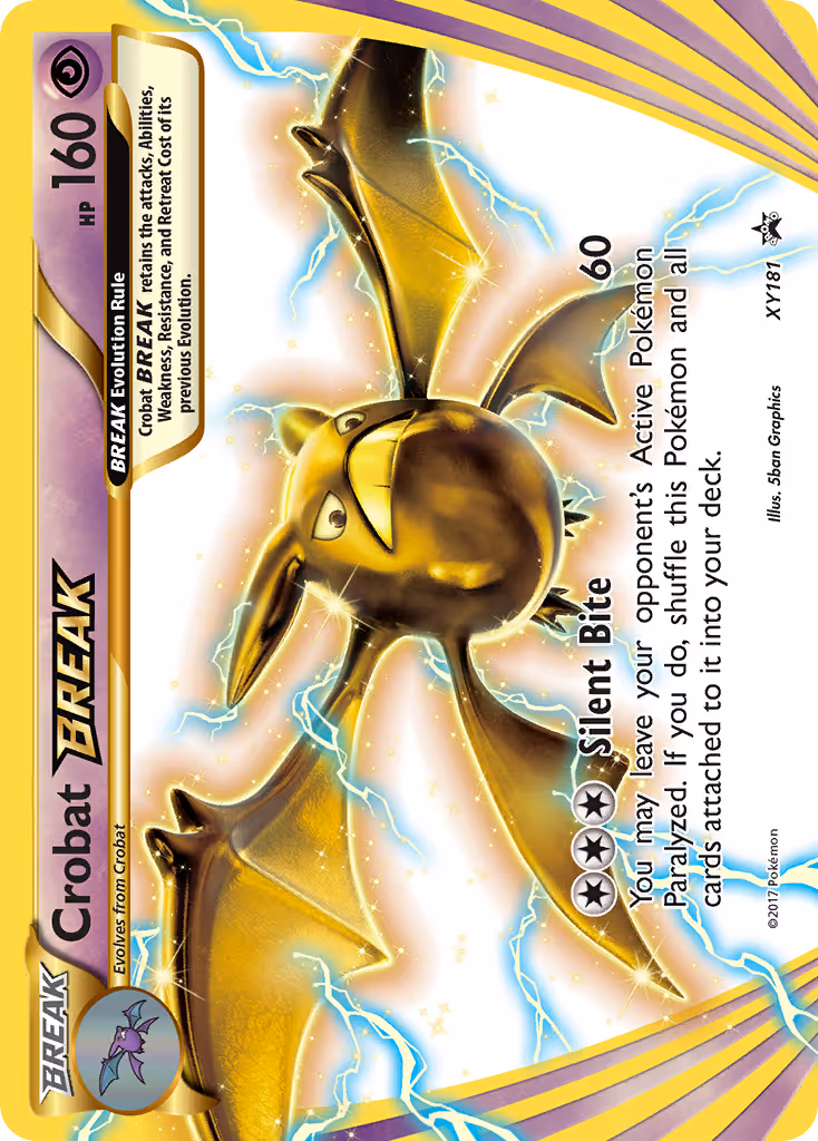 Crobat BREAK XY181 Pokemon card