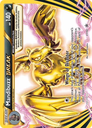 Mandibuzz BREAK XY182 Pokemon card