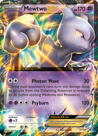 Mewtwo-EX XY183 Pokemon card