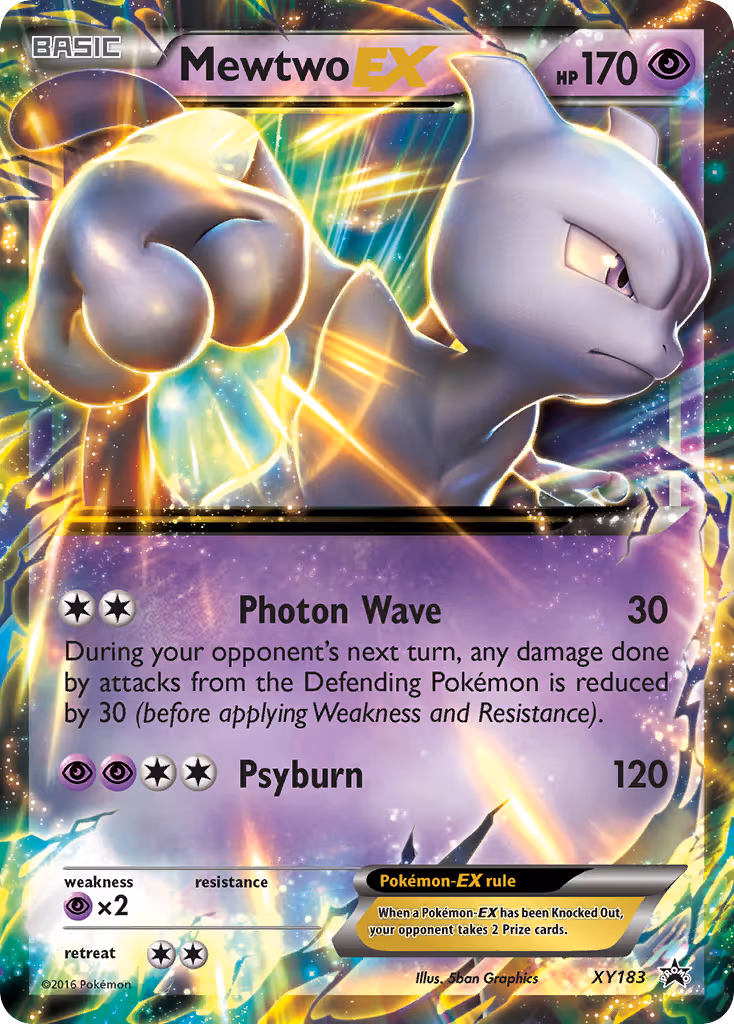 Mewtwo-EX XY183 Pokemon card