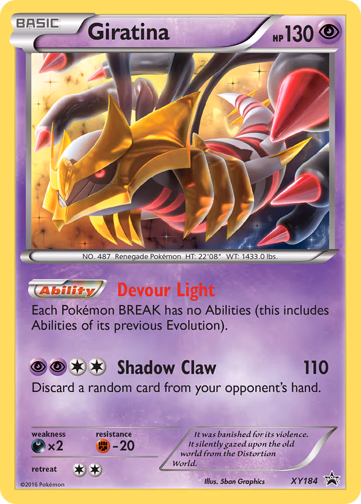 Giratina XY184 Pokemon card