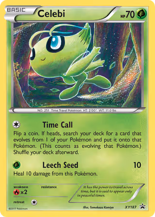 Celebi XY187 Pokemon card