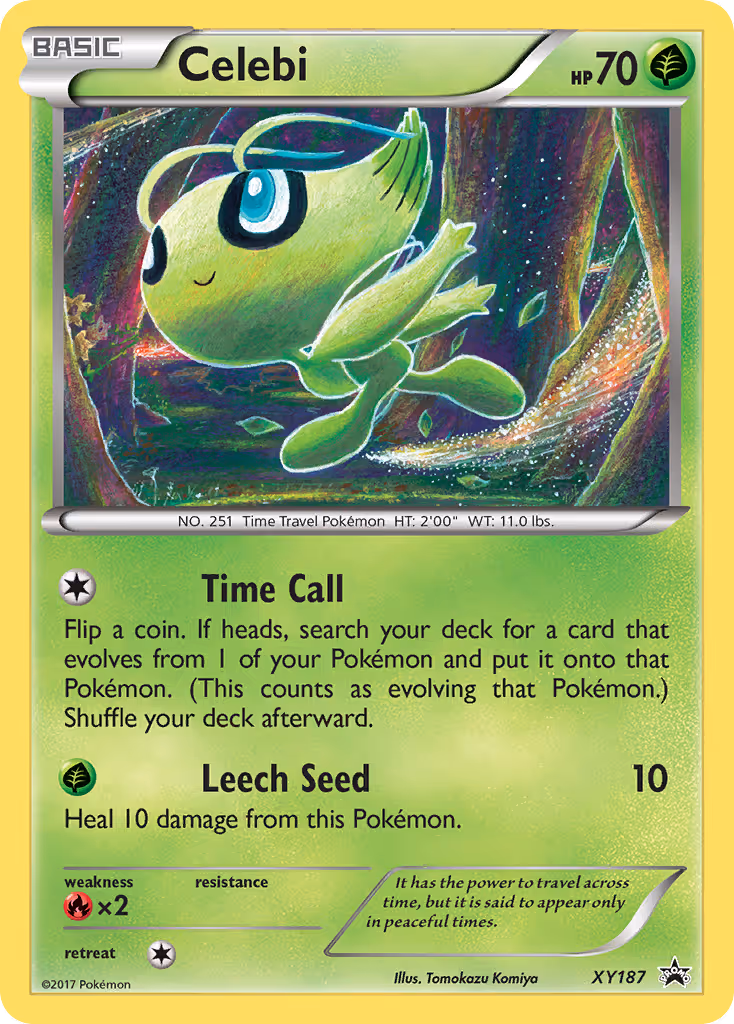 Celebi XY187 Pokemon card