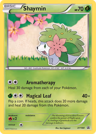 Shaymin XY188 Pokemon card