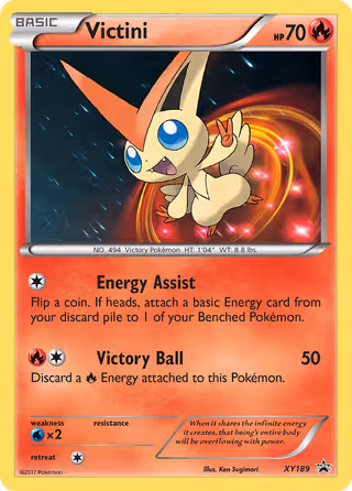 Victini XY189 Pokemon card