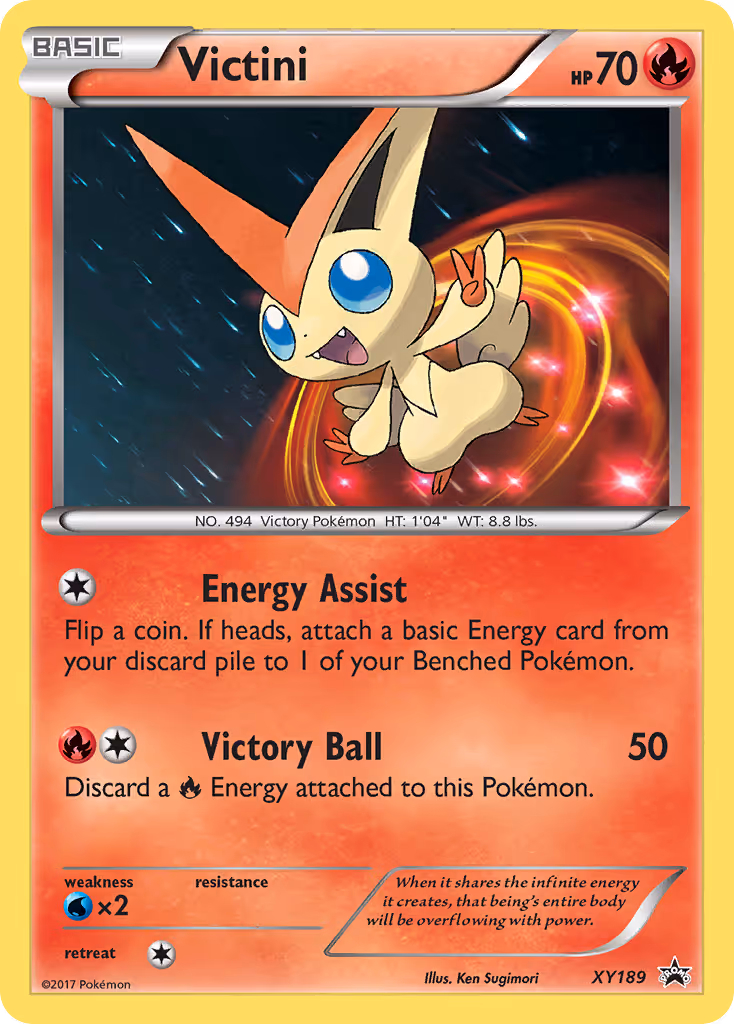 Victini XY189 Pokemon card