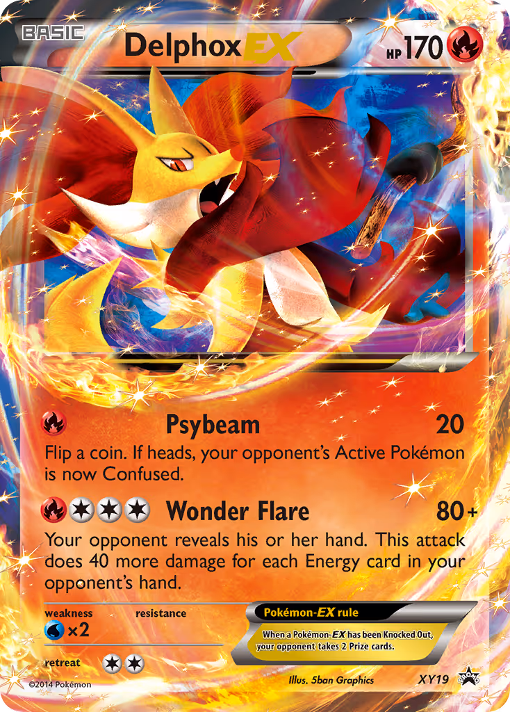Delphox EX XY19 Pokemon card