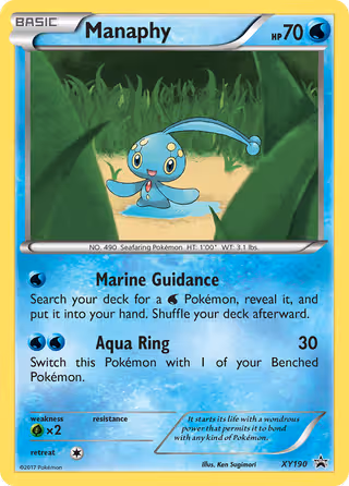 Manaphy XY190 Pokemon card