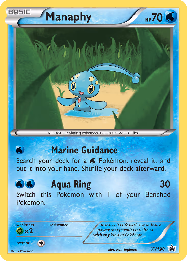 Manaphy XY190 Pokemon card
