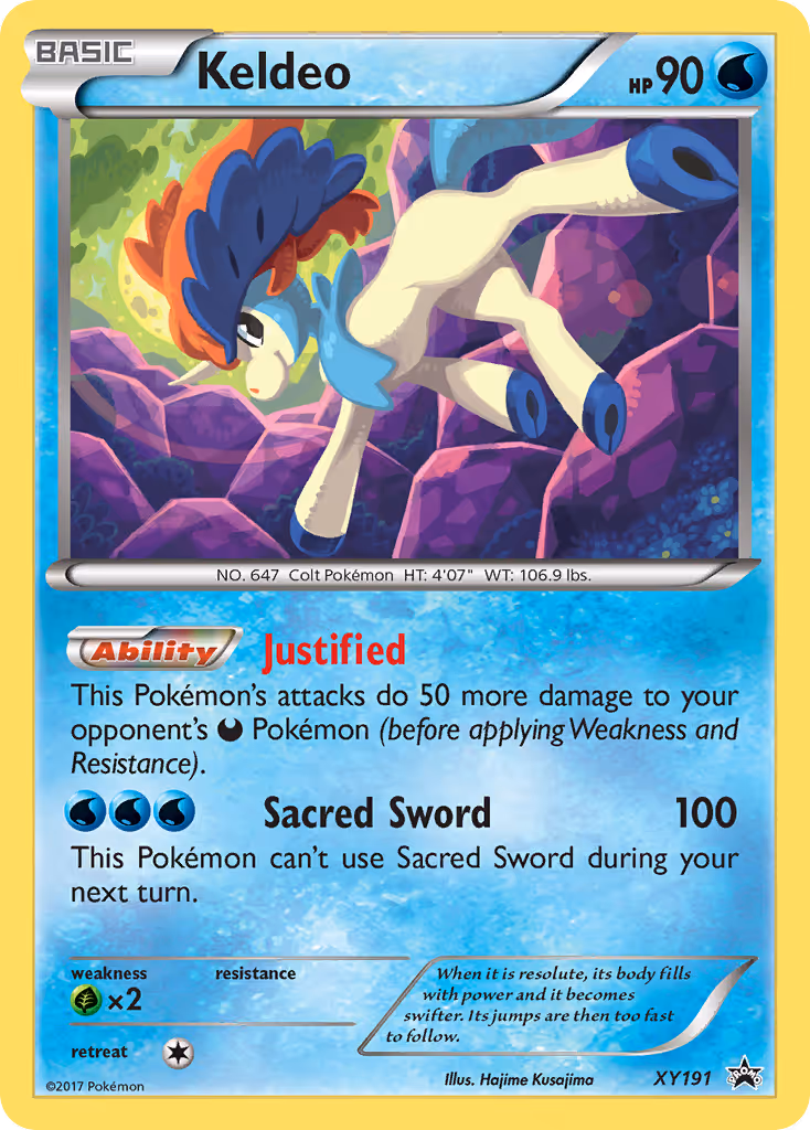 Keldeo XY191 Pokemon card