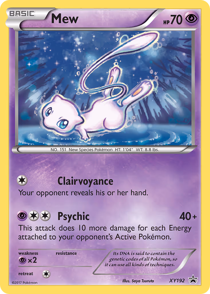 Mew XY192 Pokemon card
