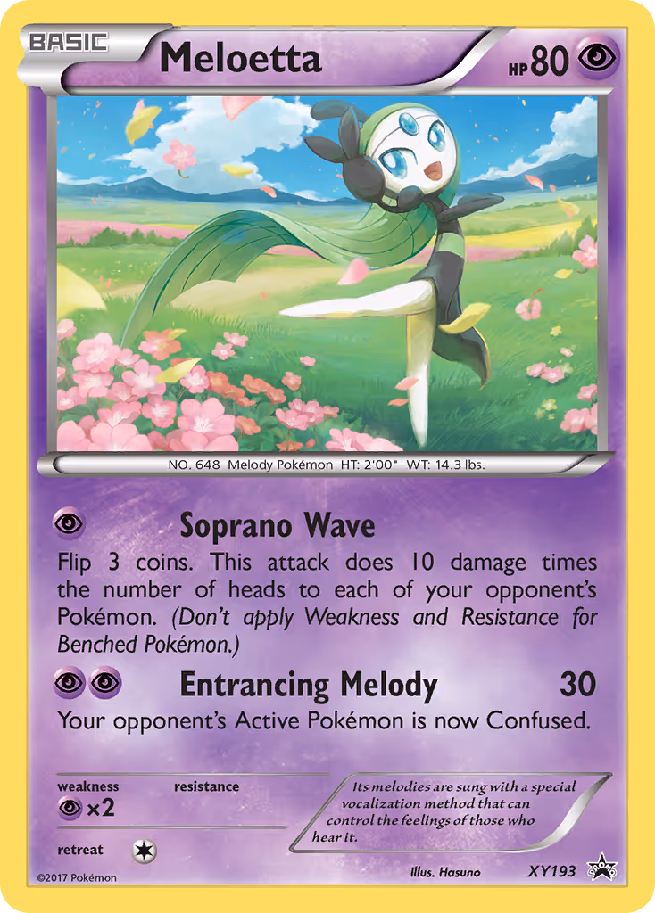 Meloetta XY193 Pokemon card