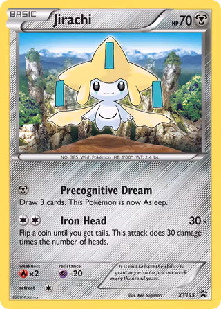 Jirachi XY195 Pokemon card
