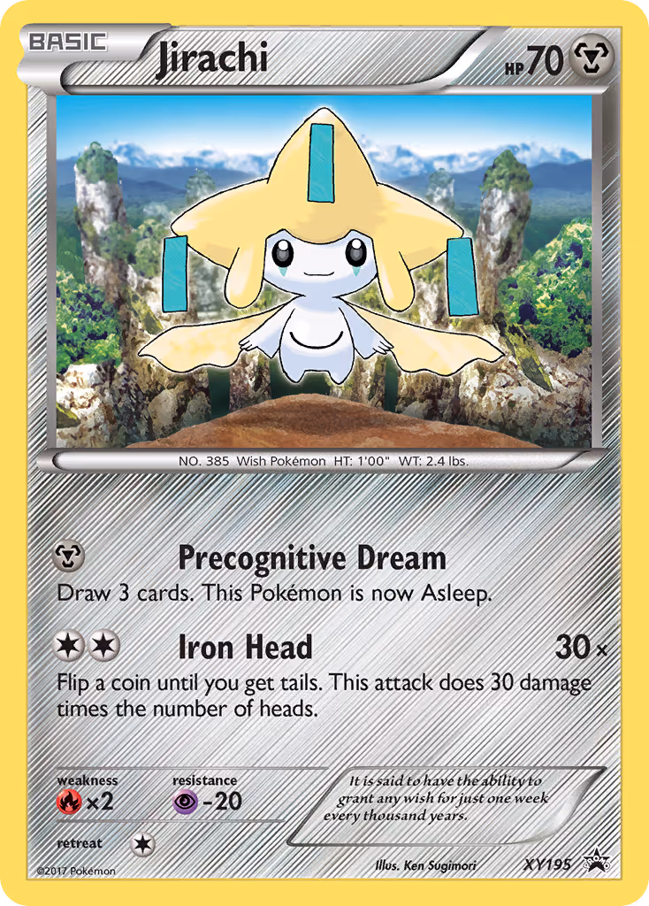 Jirachi XY195 Pokemon card