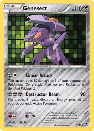 Genesect XY196 Pokemon card