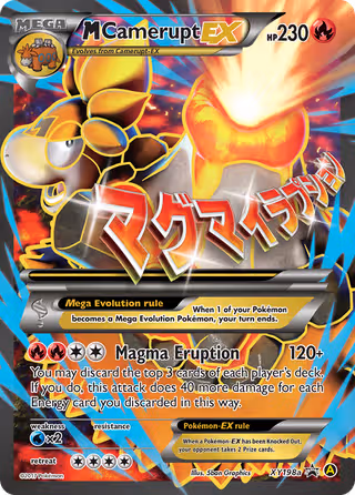 M Camerupt-EX XY198a Pokemon card