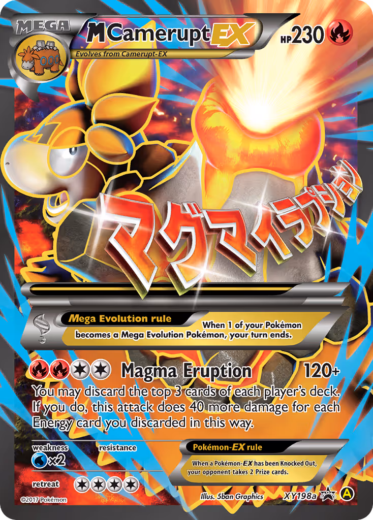 M Camerupt-EX XY198a Pokemon card
