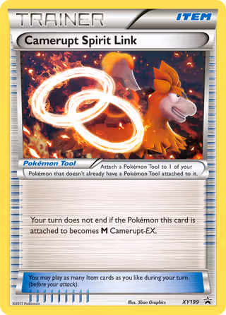 Camerupt Spirit Link XY199 Pokemon card