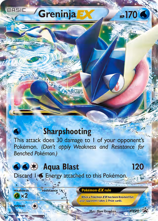 Greninja EX XY20 Pokemon card
