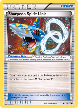 Sharpedo Spirit Link XY201 Pokemon card