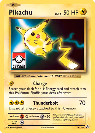 Pikachu XY202 Pokemon card